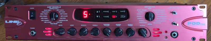 Meshuggah Line 6 POD Pro Rackmount Multi-Effect and Amp Modeler 2001 - 2003 - Red image 1