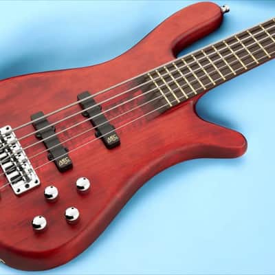 Warwick Pro Series Streamer Stage I-5 String-Burgundy Red Transparent Satin image 1