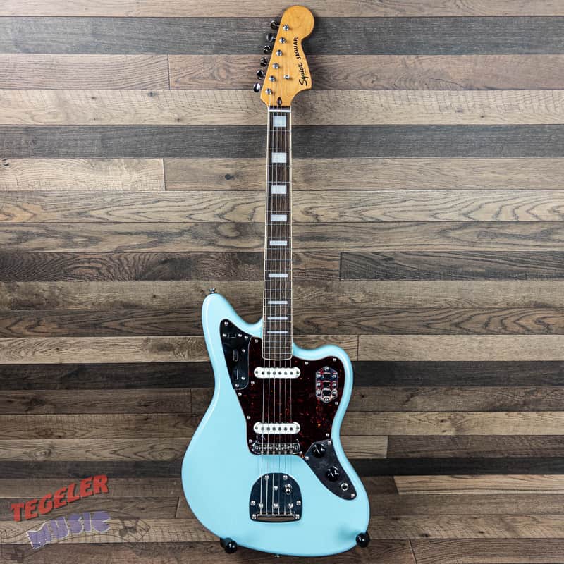 USED-Squier Classic Vibe '70s Jaguar Electric Guitar - Daphne Blue Finish image 1