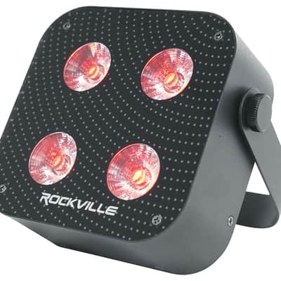 (3) Rockville MINI RF4 V2 Black DJ/Party Wash Lights+RF Remote+APP+Wireless DMX image 9