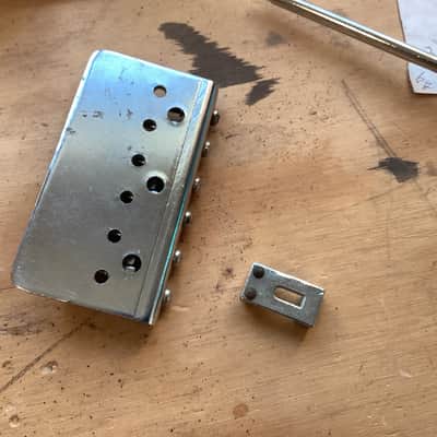 Fender Stratocaster telecaster hardtail bridge 1980 - Chrome image 6