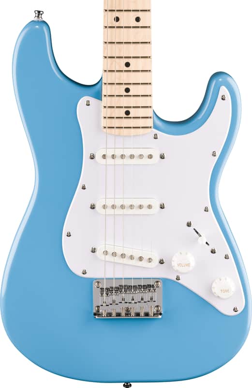 Squier Mini Stratocaster Electric Guitar, Maple Fingerboard, California Blue image 1
