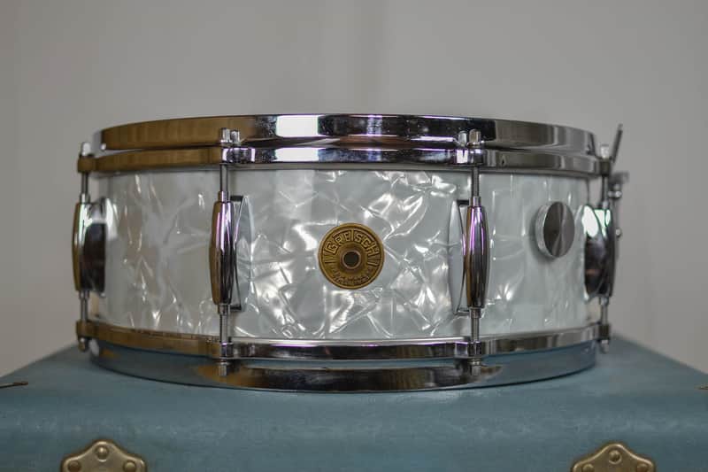Gretsch Round Badge 4103 Renown 14x5.5" 8-Lug Snare Drum Wrap Finish 1958 - 1971 image 1