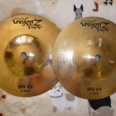 zildjian Avedis 8" EFX #1 hi hat pair in brilliant finish, excellent condition image 1