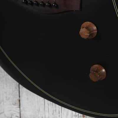 Fender Acoustasonic Standard Jazzmaster Acoustic Electric Guitar Black Finish image 4