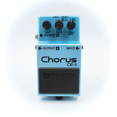 Boss CE-3 Chorus 1988 Made in Japan Green Label Vintage Guitar Effect Pedal 876805 image 2