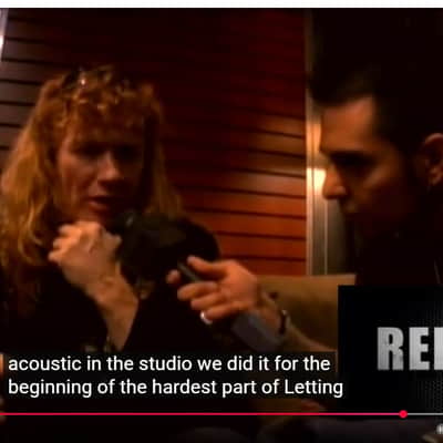 DAVE MUSTAINE's Artist Owned Dean Mako Florentine Acoustic Guitar NAMM, MEGADETH Endgame Album Recorded, Vevo Unplugged Concert Tour Played - Signed image 4