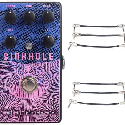 Catalinbread Sinkhole Ethereal Reverb Pedal + 2x Gator Patch Cable 3 Pack image 1