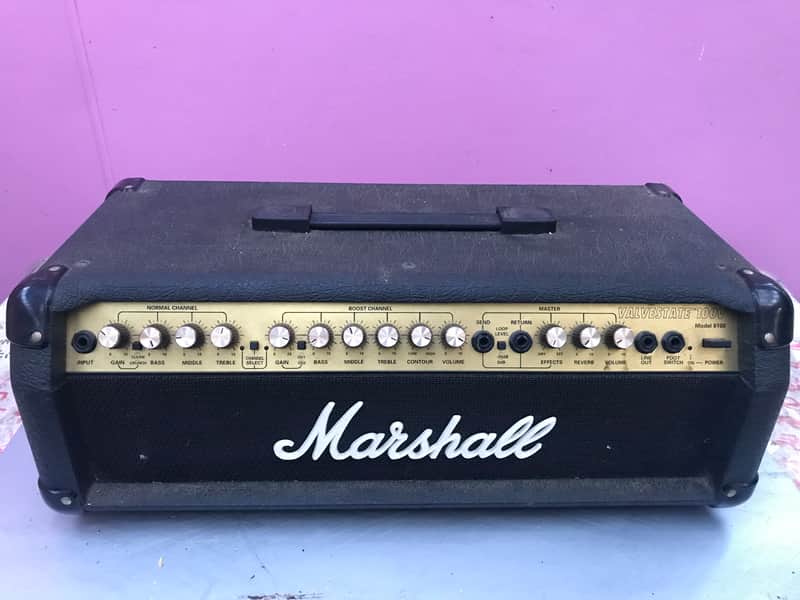 Marshall Valvestate 100V Model 8100 2-Channel 100-Watt Guitar Amp Head 1991 - 1998 - Black image 1