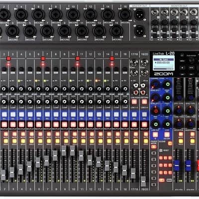 Zoom LiveTrak L-20 Digital Mixer / Recorder 2010s - Grey / Blue image 2