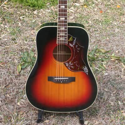 Early 1970’s Canda 202 Hummingbird Model MIJ by Fujigen Gakki+Old Flight Case, All New Frets image 4