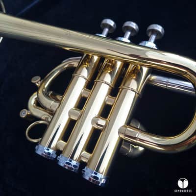 Getzen Capri Bb / A piccolo trumpet two leadpipe gamonbrass image 14