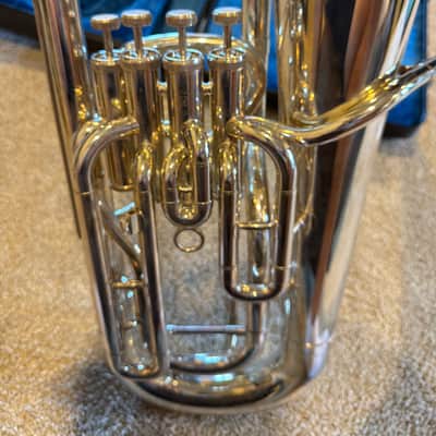 Yamaha YEP-321S Intermediate 4-Valve Euphonium 2010s - Silver-Plated image 3