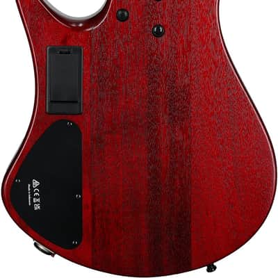 Ibanez EHB1505 Bass Guitar, 5-String (with Gig Bag), Stained Wine Red image 3