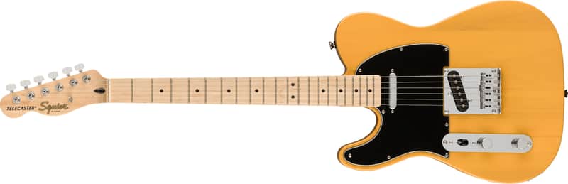 Fender Squier Affinity Telecaster Lefty, Black Pickguard, Butterscotch Blonde image 1