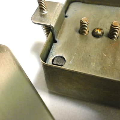 RELIC AGED Humbucker Sized P90 Pickups SET Hand Wound PAF Size Q Bridge Neck by Q pickups image 4