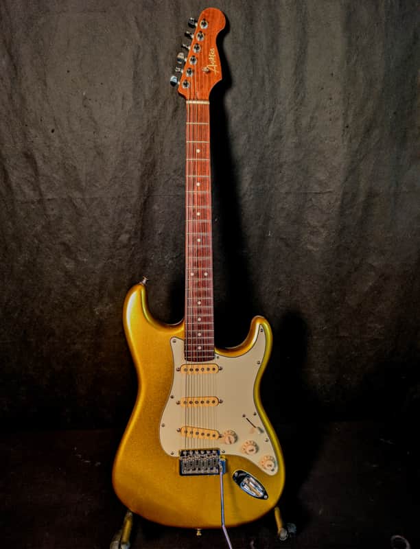 Aniktos S style custom guitar 2024 - Aztec Gold image 1