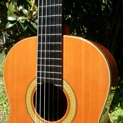 1981 K Yairi Classical Guitar Y505P Supervised by Saburo Nogami  - Natural+Deluxe Takabe Hard Case image 9
