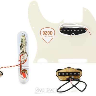 920D Custom Texas Vintage Loaded Telecaster Pickguard - Parchment (920DTVTELEPPGd1) image 2