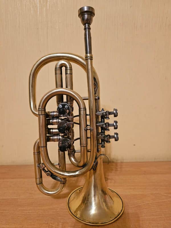 Soviet Trumpet Cornet USSR Musical Wind Instrument Vintage and Rare