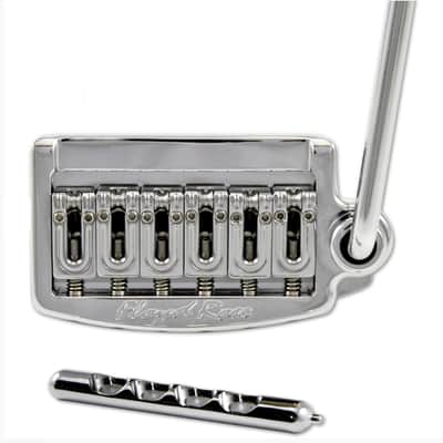 BEST DEAL Floyd Rose Rail Tail  BoltOn Tremolo Fender Stratocaster Guitar chrome RT100W Wide Spacing image 2