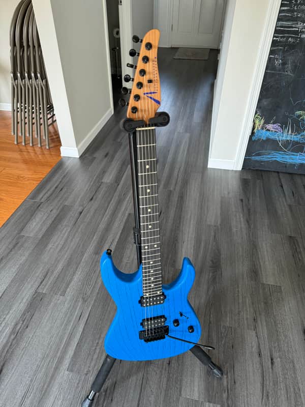 Tom Anderson Angel Player Satin Organic Grain Voodoo Blue blue with Black. 2023 image 1
