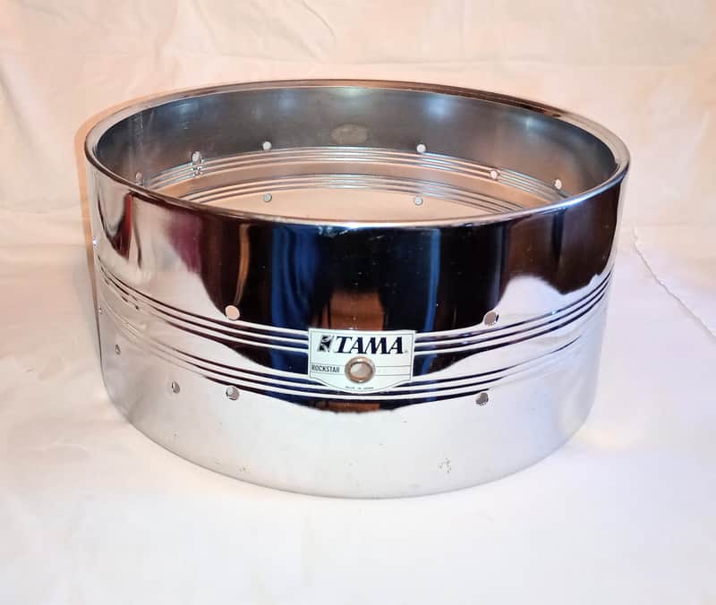 TAMA VINTAGE ROCKSTAR SNARE DRUM SHELL 14/6.5 8 LUGS 80's/90's - COS - FREE SHIP TO C-USA! image 1