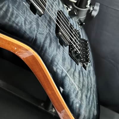 Dean Exile Select Floyd Neck-thru Archtop Quilt Maple Trans Black Burst image 11