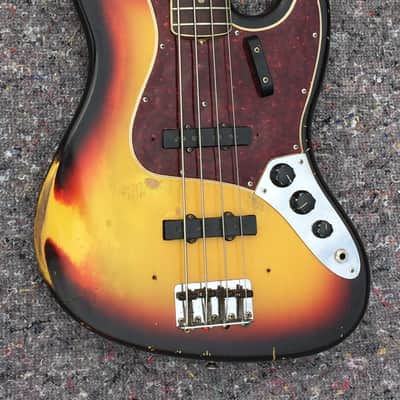 Fender Jazz Bass 1966 - Sunburst Dot and Binding image 2