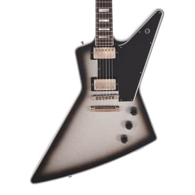 Gibson Custom Shop Explorer Custom "CME Spec" Silver Sparkle Burst/Black Back VOS w/Silver Stinger (Serial #CS502415) image 2