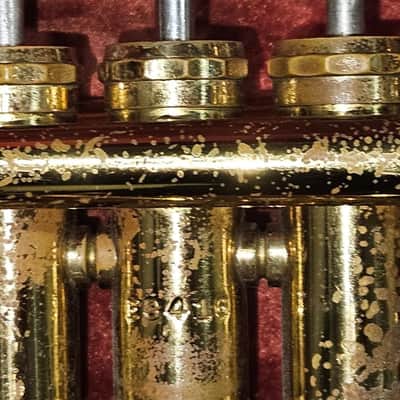 Getzen Elkhorn trumpet with case/mouthpiece. USA. Good playing condition. image 11