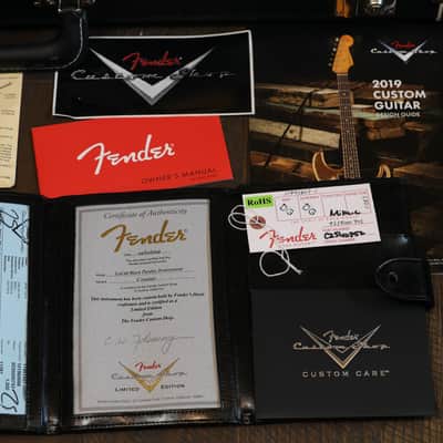 2019 Fender Custom Shop '68 Stratocaster Limited Edition Electric Guitar Black Paisley Relic + COA OHSC image 2