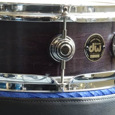 DW  Pre Collectors Maple 5X13 Snare Drum Matte Black image 1