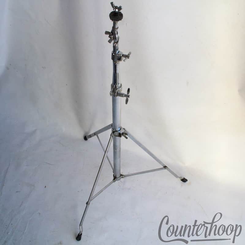 *Ludwig Cymbal Stand Atlas Chrome Vintage 60s USA Crash/Ride Single-Braced Excl* image 1