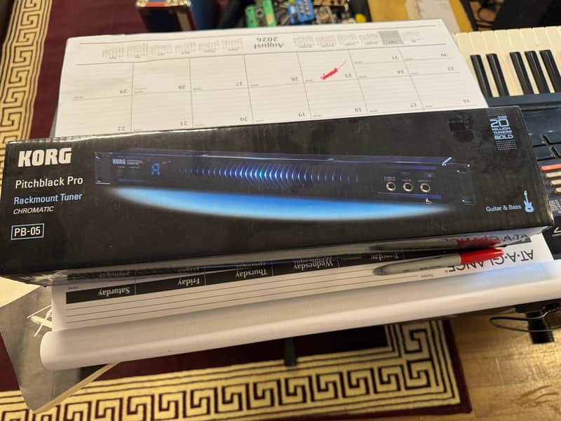 Korg PB-05 Pitchblack Pro Rackmount Tuner 2010s - Black image 1