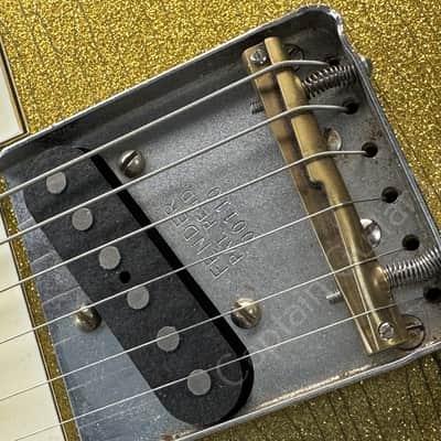 2001 Fender Custom Shop - 51 Nocaster Lefty - Heavy Relic Goldsparkle Refin by Nick Page - ID 5753 image 7