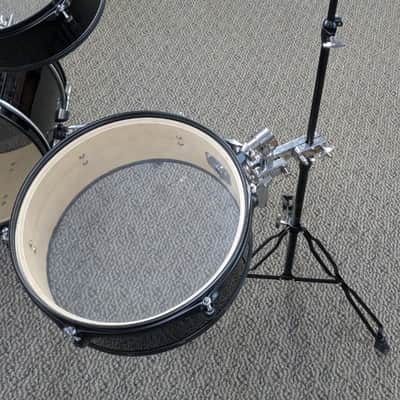 Ddrum 5pc Drum Set Complete with Throne and Hardware - Black Shell Finish image 6