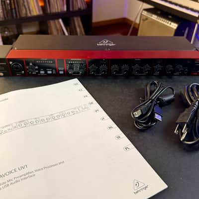 Behringer Midas Ultravoice UV-1 Mic Preamp Channel Strip USB Audio Interface Studio Podcast image 2