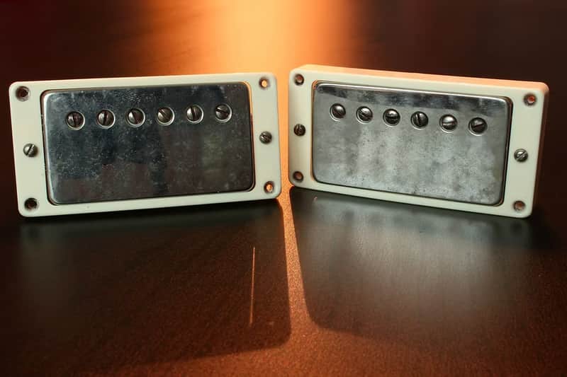Wizz Pickups Premium Clone PAF Double Cream / Aged Covers & M-69 Rings *Authorized Dealer* image 1