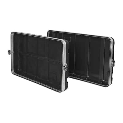 STRC-A6UT | Lightweight and Compact 6U PA/DJ ABS Road Case w/ 5U Rack Space, 19” Depth, Retractable Handle, Wheels and Heavy-Duty Latches image 7