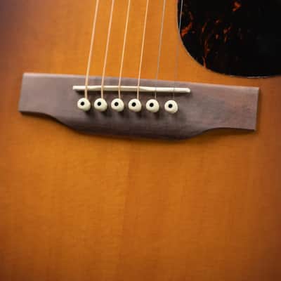 Martin D-X2E Dreadnought Acoustic/Electric Guitar - Ziricote Burst with Gig Bag image 11