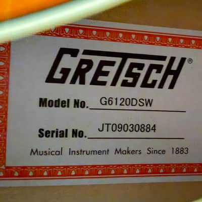 2009 Gretsch G6120DSW Chet Atkins Hollow Body with DynaSonic Pickups w/ OHSC image 11