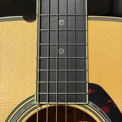 Yamaha LS16MHB Small Body Acoustic Guitar Natural image 4