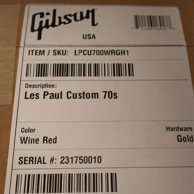 Gibson Les Paul Custom 70s Wine Red image 9