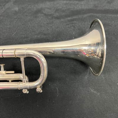 Vintage Getzen Eterna Severinsen Large Bore Silver Bb Trumpet with Case 1968-1971 image 6