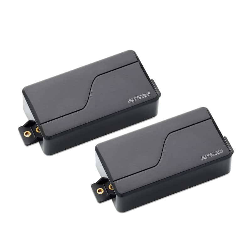 Fishman PRF-M36-SB2 Fluence Modern Humbucker Pickup Set 3 Voice Black Plastic image 1