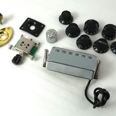 Parts Bin Blowout Chrome Humbucker / Knobs / Switch / Plates / Out Jack Read Me image 3