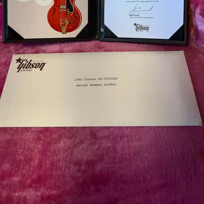 1960 Gibson ES-355TDSV Cherry — Gibson Certified Vintage — Original PAFs — Collector Grade image 7