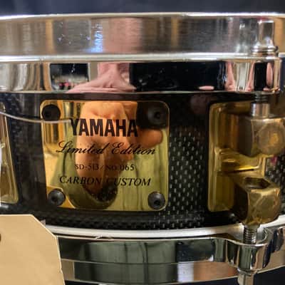 Yamaha -“Carbon Custom” 1990s 3.5x14" SD-513 Limited Edition Carbon Fiber Snare Drum image 1