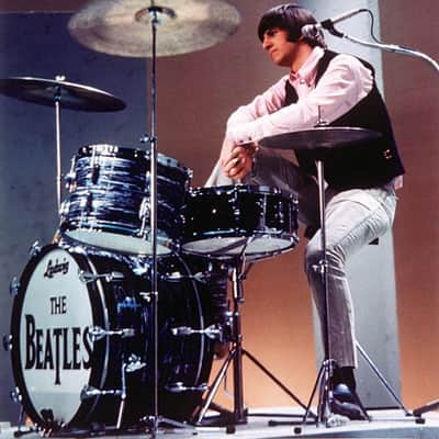 1963 Original Ludwig Black Oyster Pearl Drum Set, Signed Ringo-Beatle Spec Snare! Stage Played Sticks! Complete! Best Ringo Set Ever? image 16